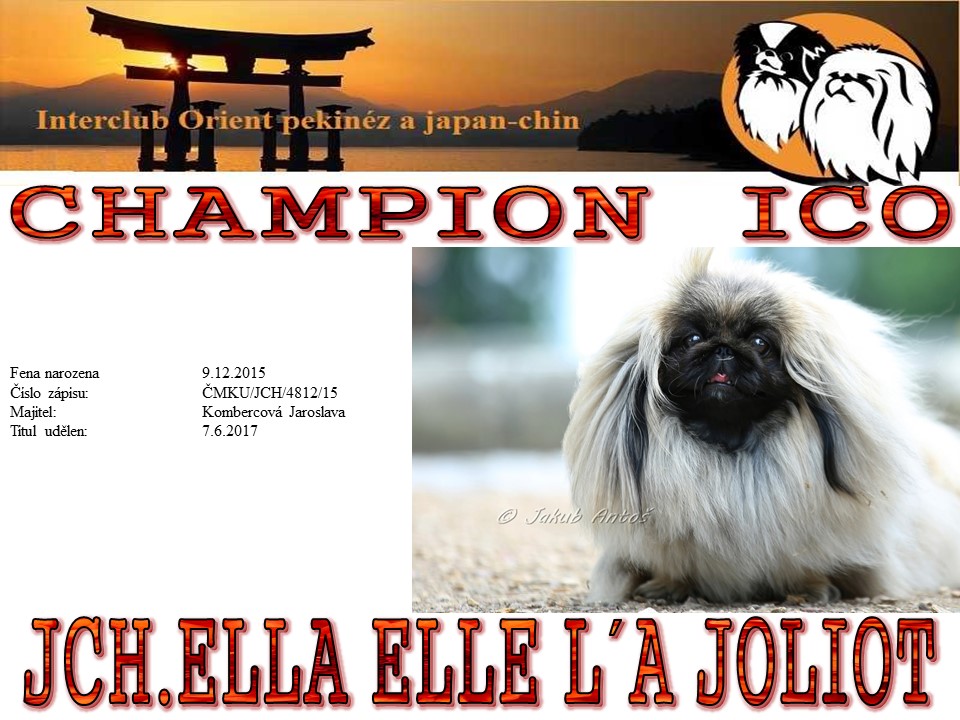 Champion ICO - Ella Elle l´A Joliot