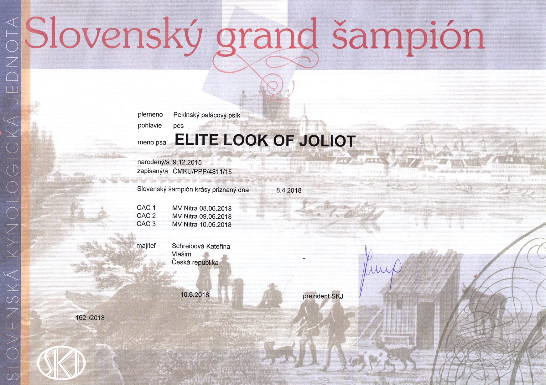 Grandchampion SK - Elite Look of Joliot